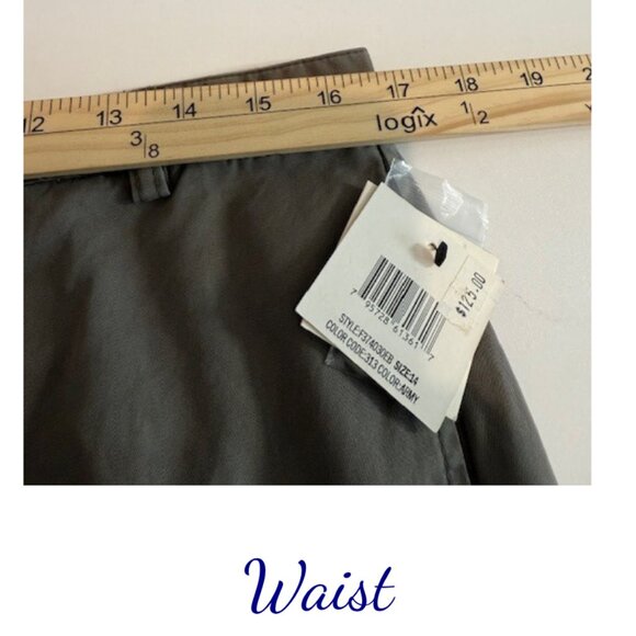 DKNY Women’s Army Green Trousers Size 14 NWT - Picture 6 of 8